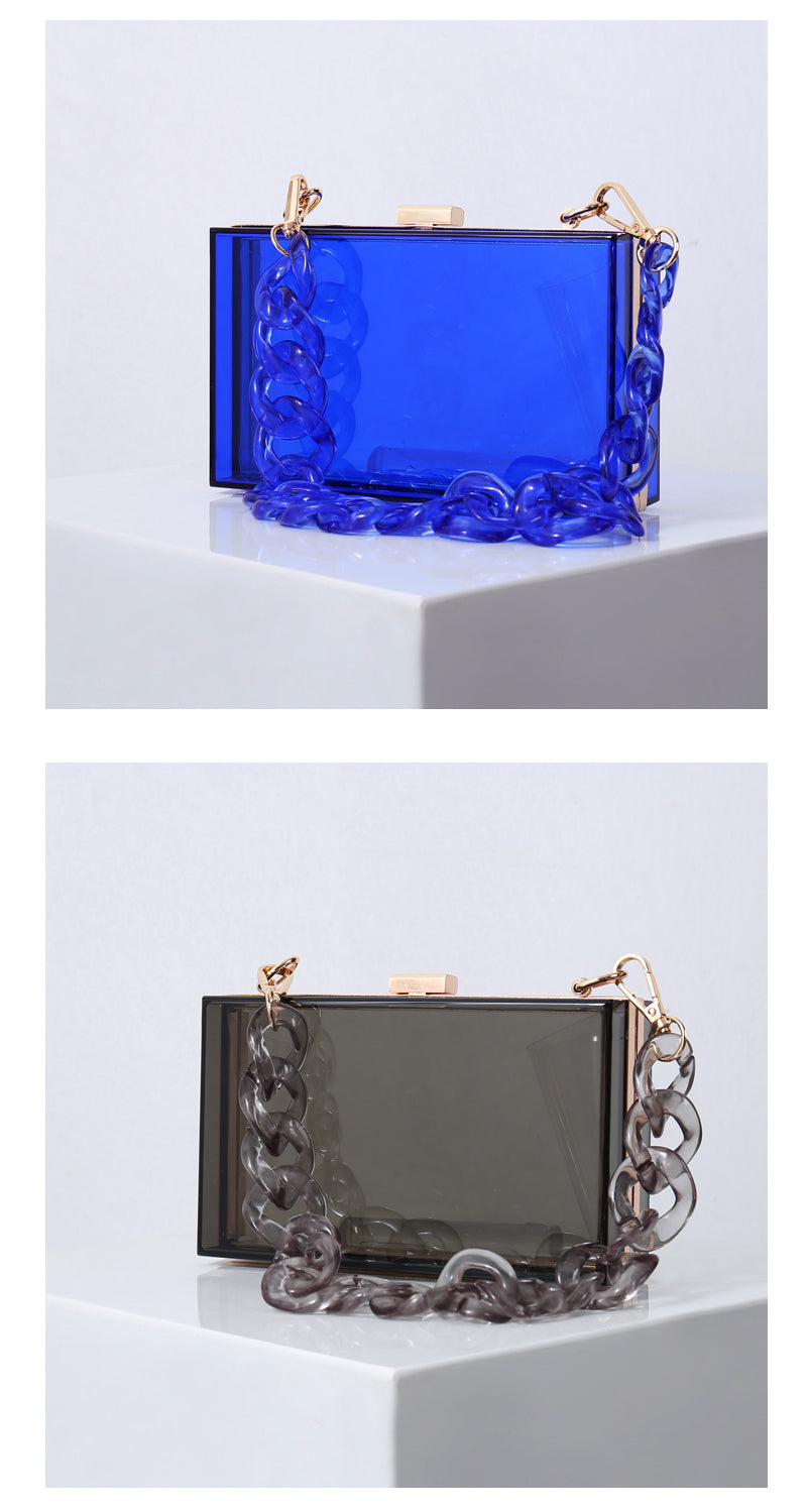 Clear Acrylic Jelly Clutch