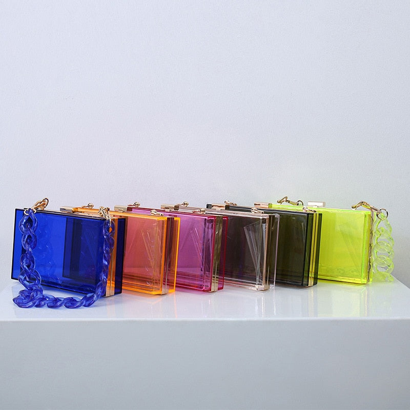 Clear Acrylic Jelly Clutch