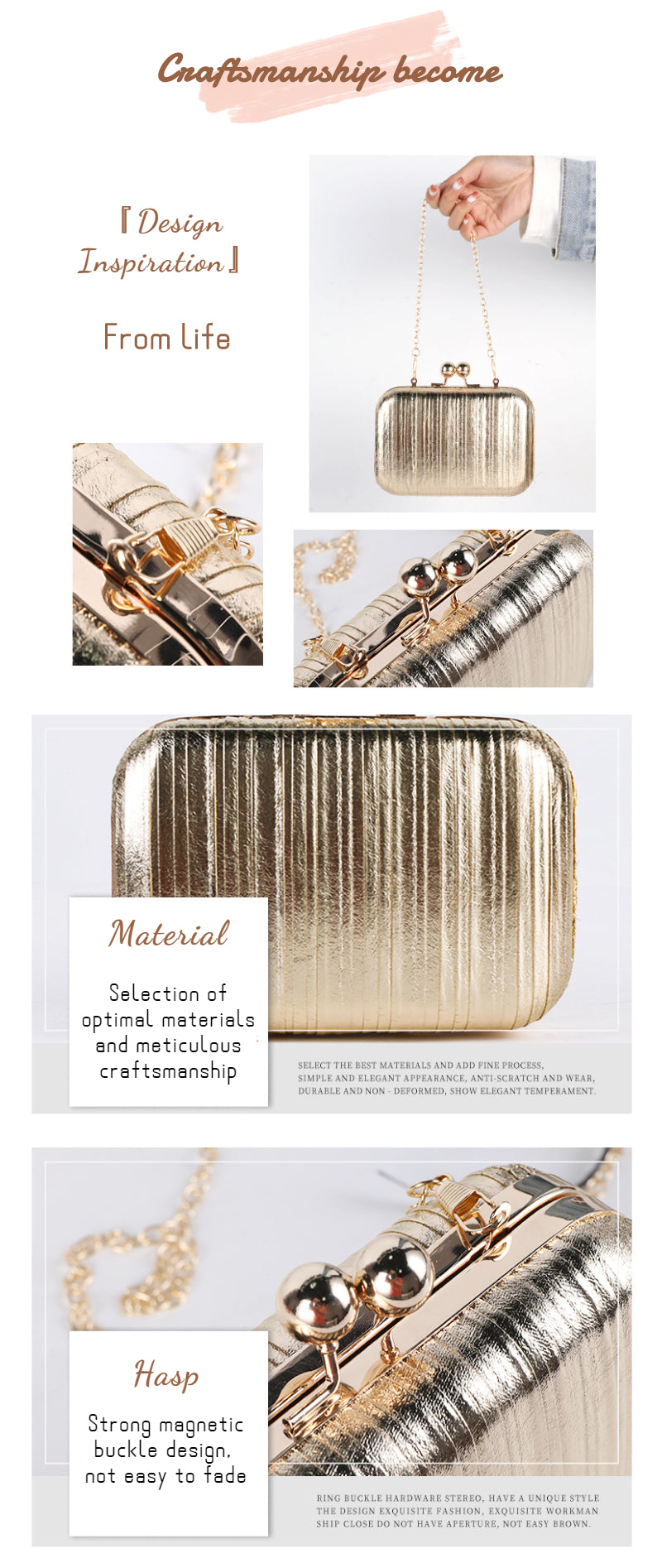 Golden Evening Clutch