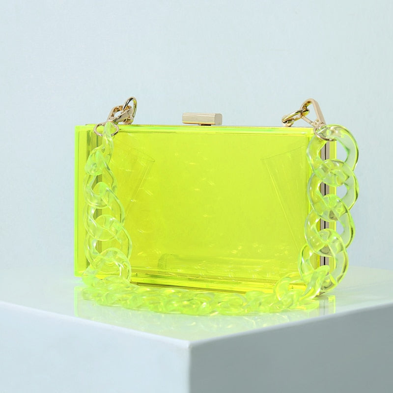 Clear Acrylic Jelly Clutch