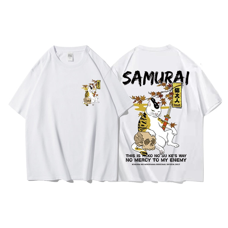 Japanese Privathinker Cat Men/Women Oversized T-Shirts