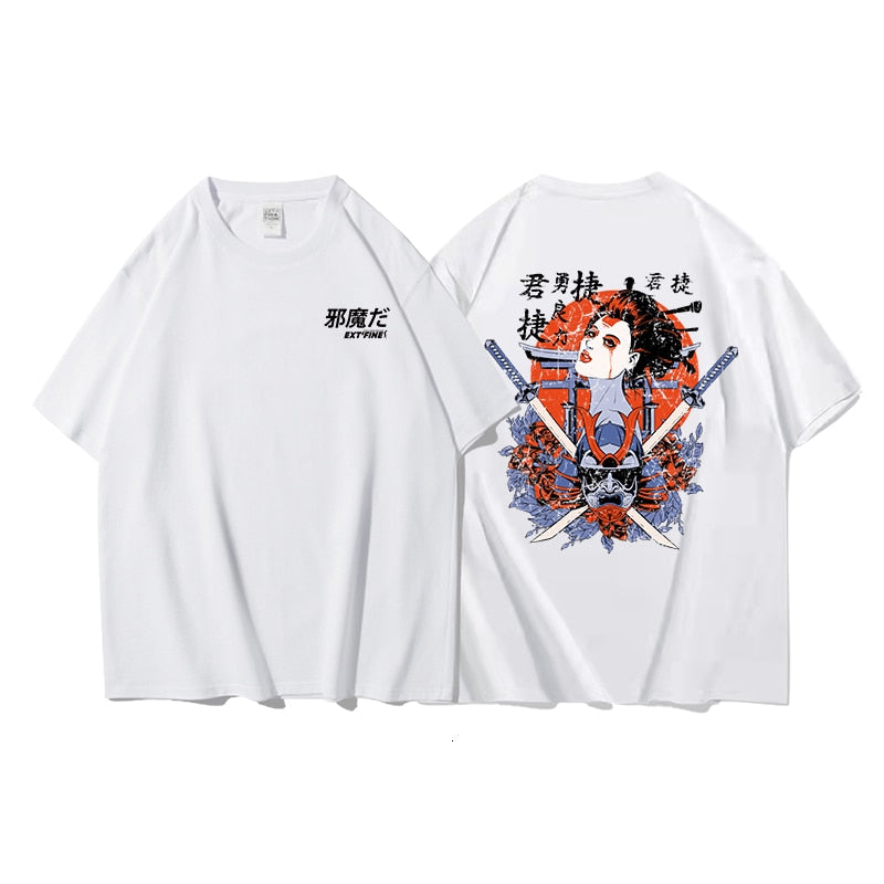 Japanese Privathinker Cat Men/Women Oversized T-Shirts