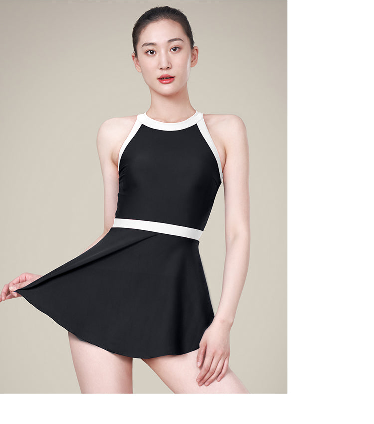 High-end Retro Women One Piece Swimsuit