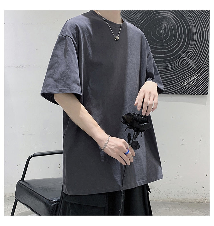 100% Cotton Half Sleeve Loose T-shirt