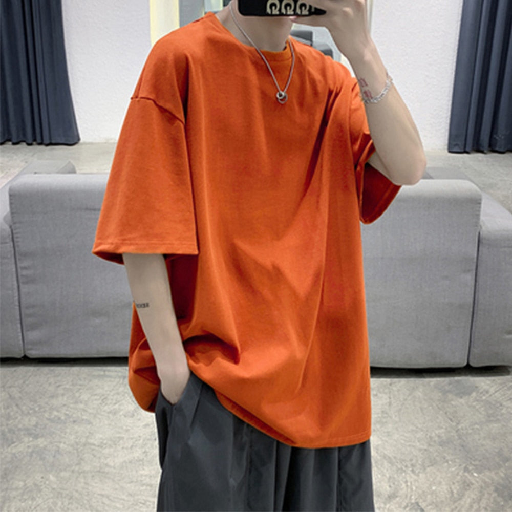 100% Cotton Half Sleeve Loose T-shirt