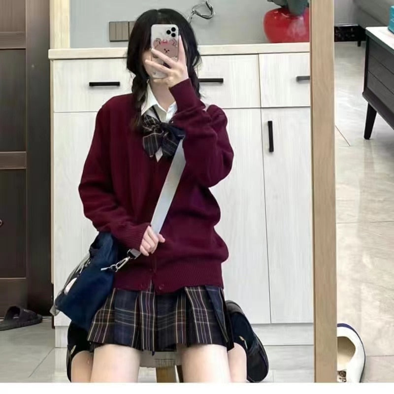 Schoolgirl Loose Cute Sweaters Cardigan