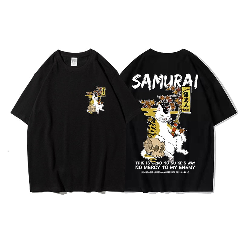 Japanese Privathinker Cat Men/Women Oversized T-Shirts