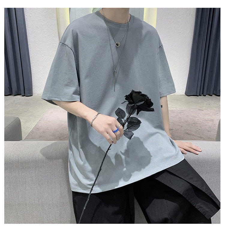 100% Cotton Half Sleeve Loose T-shirt