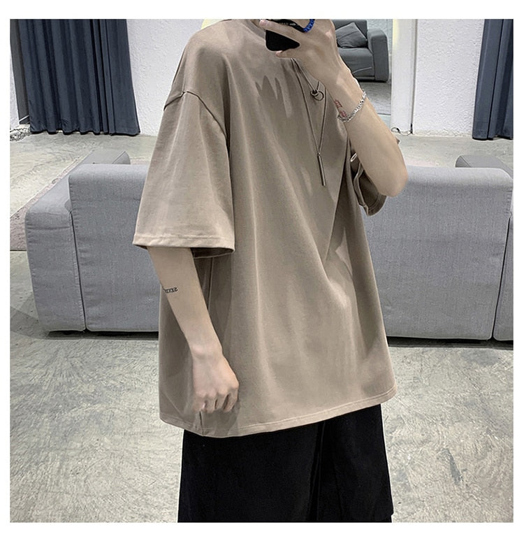 100% Cotton Half Sleeve Loose T-shirt