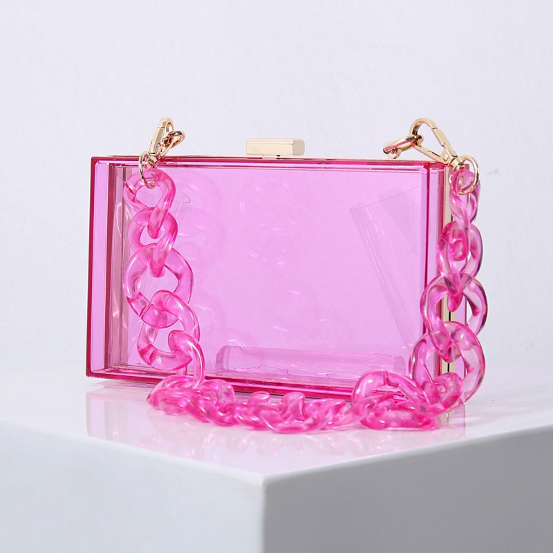 Clear Acrylic Jelly Clutch