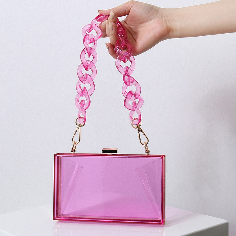 Clear Acrylic Jelly Clutch