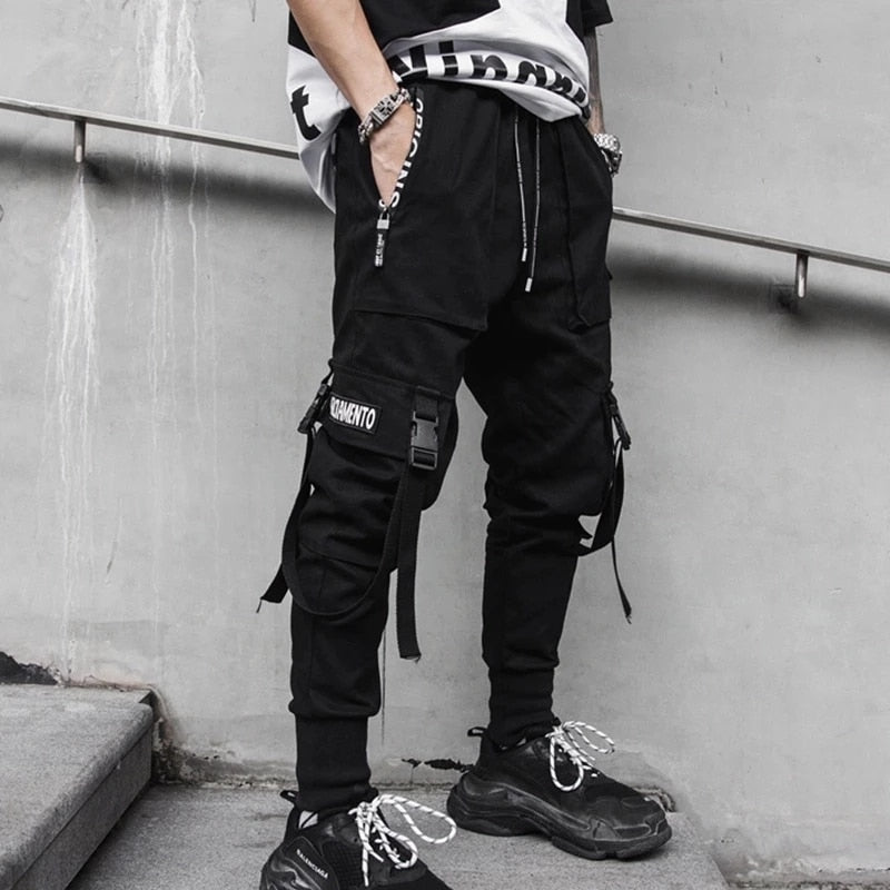 Men Casual Hip Hop Joggers Cargo Pants