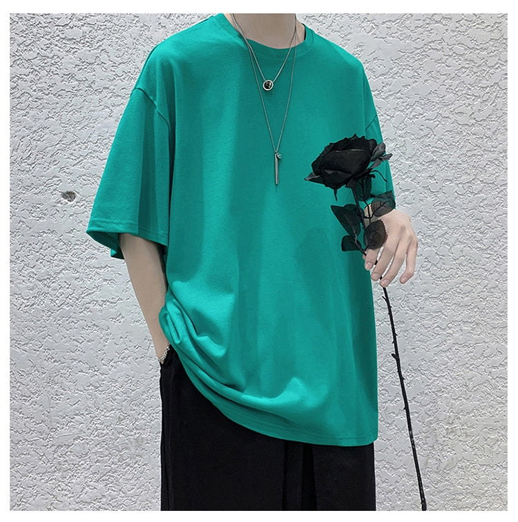 100% Cotton Half Sleeve Loose T-shirt