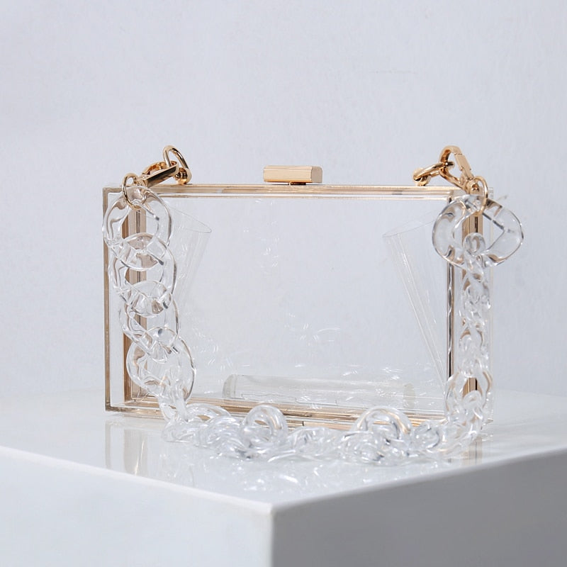 Clear Acrylic Jelly Clutch